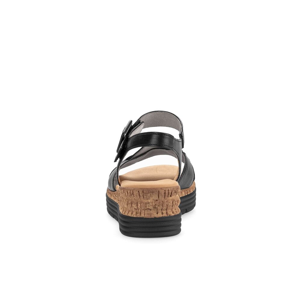 Pius Gabor Keilsandalette Schwarz