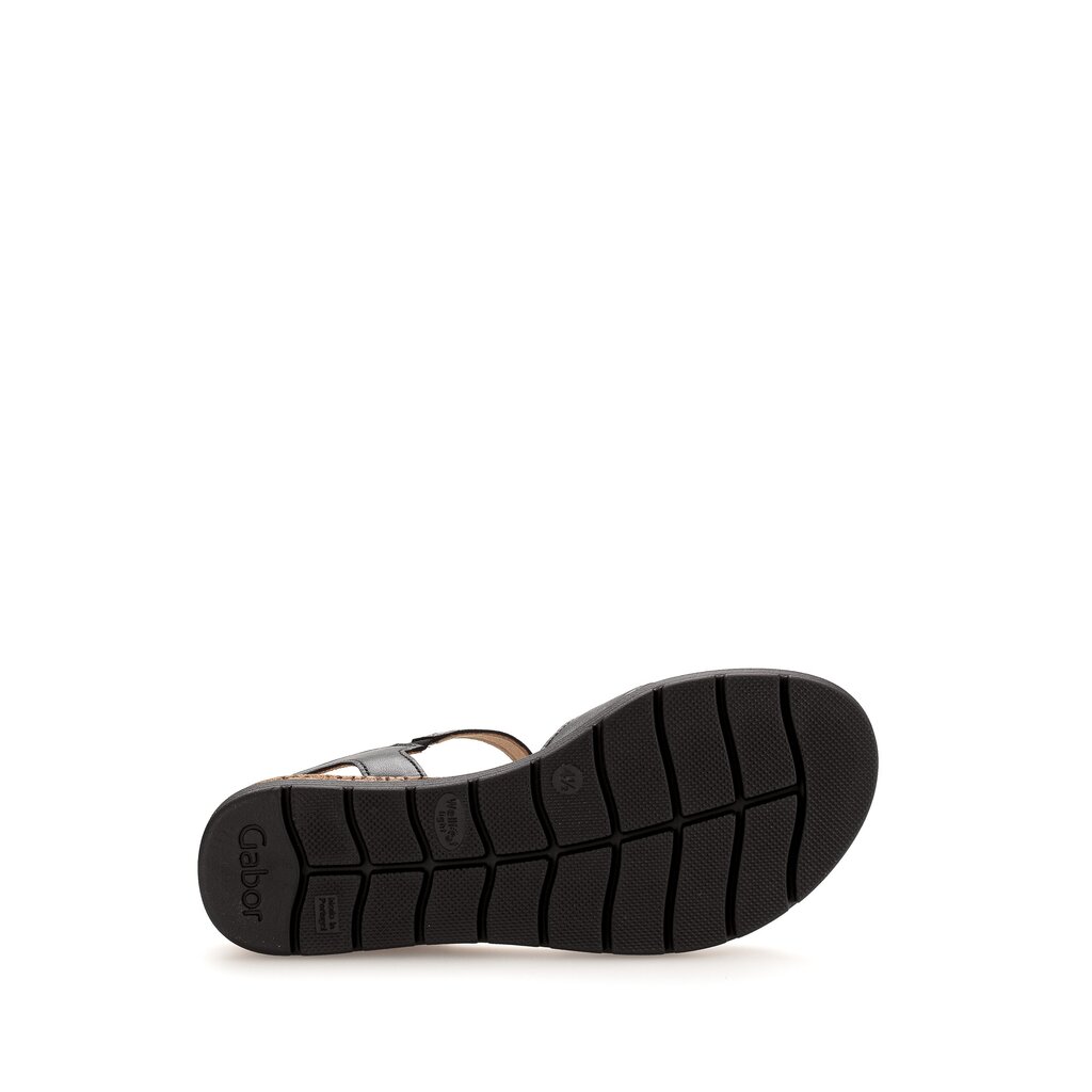 Pius Gabor Keilsandalette Schwarz