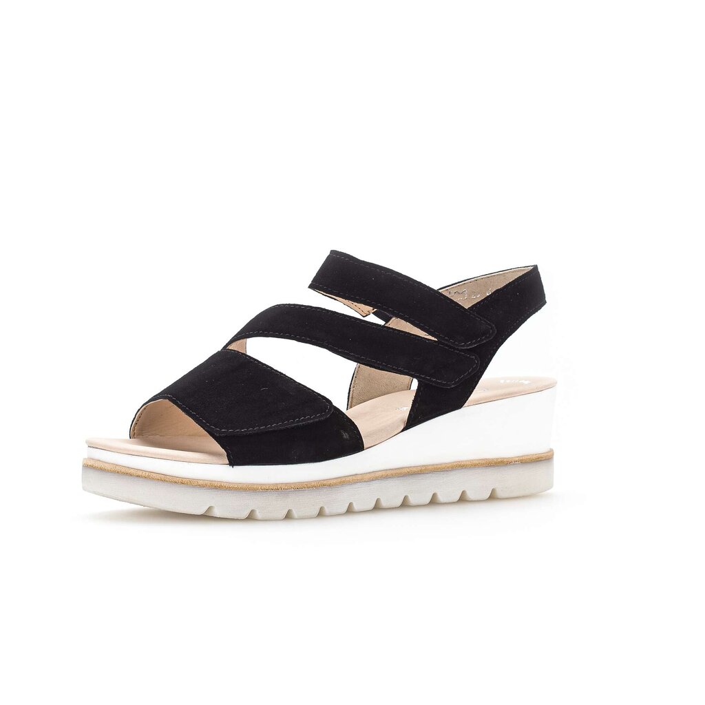 Pius Gabor Keilsandalette Schwarz