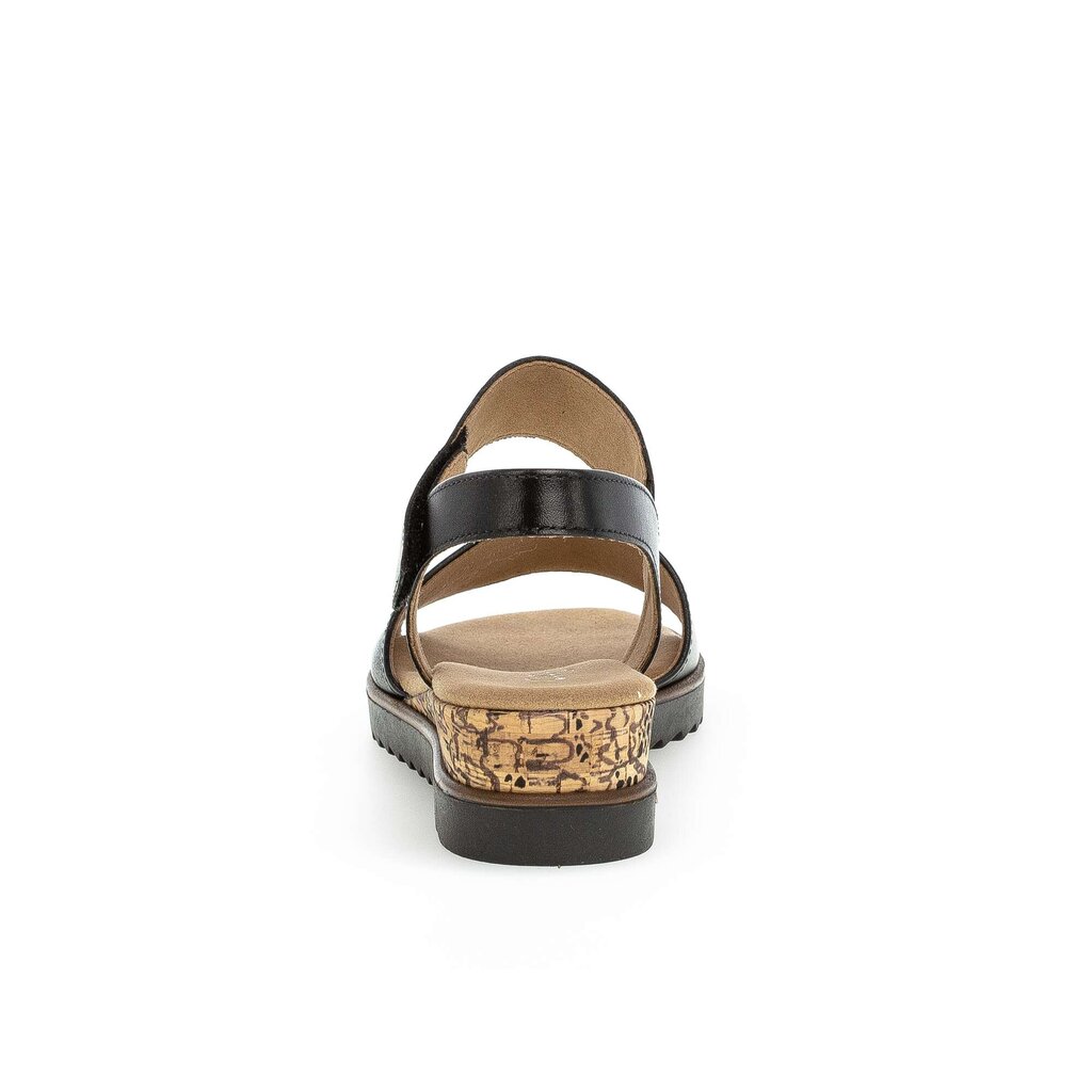 Pius Gabor Keilsandalette Schwarz