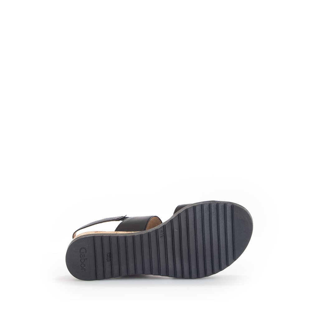 Pius Gabor Keilsandalette Schwarz