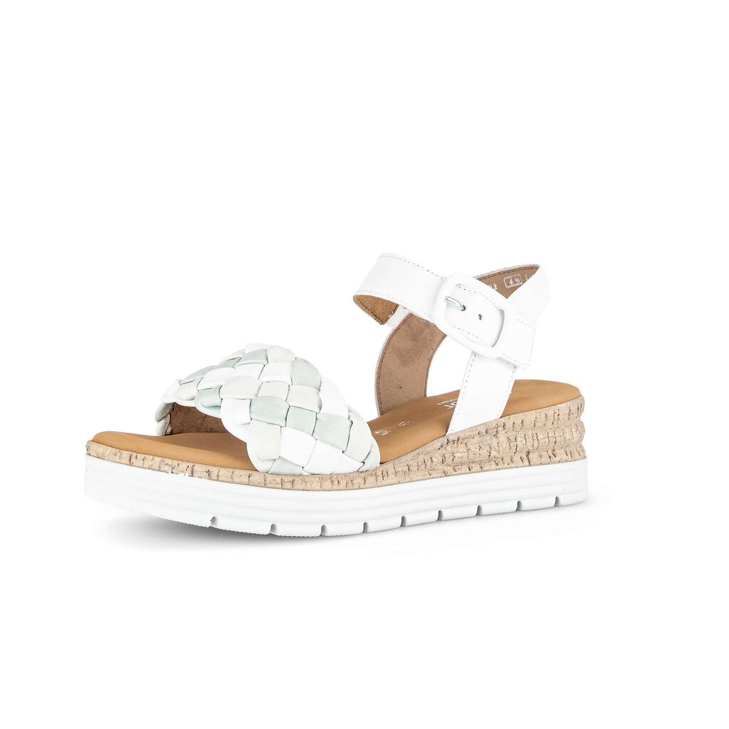 Pius Gabor Keilsandalette Weiß
