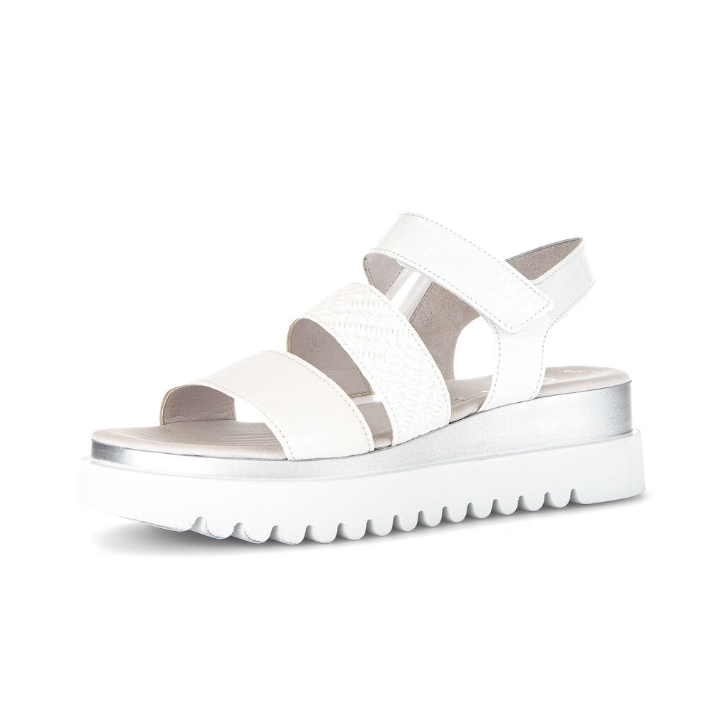 Pius Gabor Keilsandalette Weiß