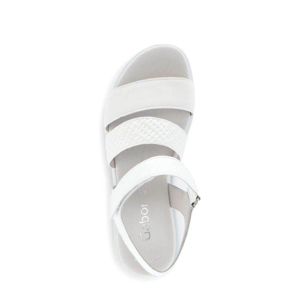 Pius Gabor Keilsandalette Weiß