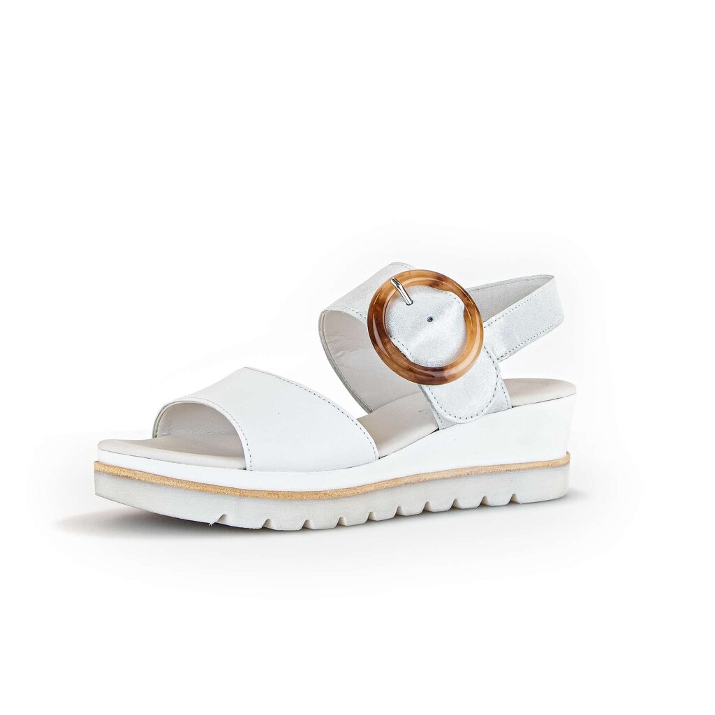 Pius Gabor Keilsandalette Weiß