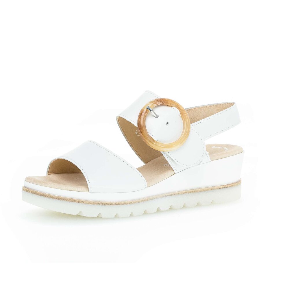 Pius Gabor Keilsandalette Weiß