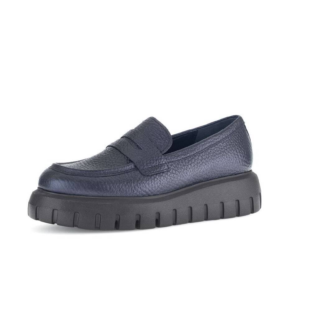 Pius Gabor Loafer Blau