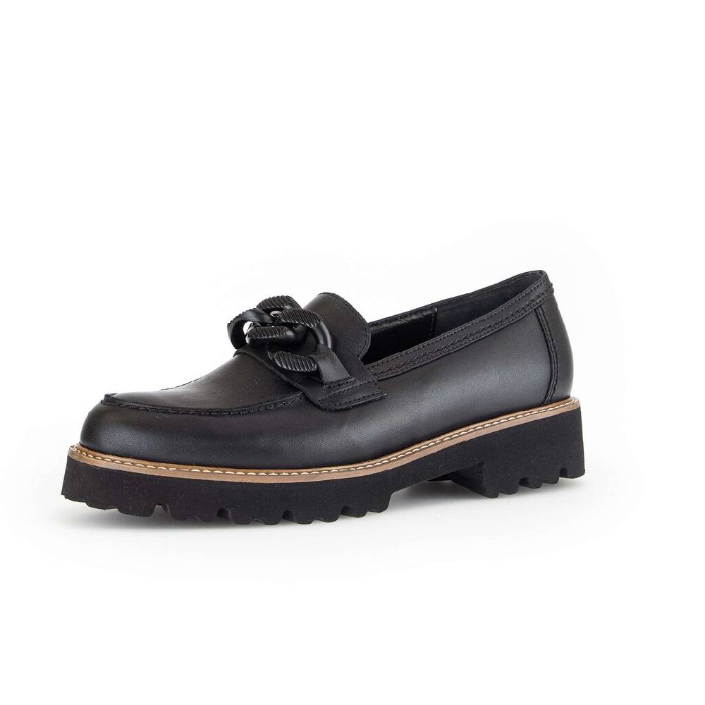 Pius Gabor Loafer Schwarz