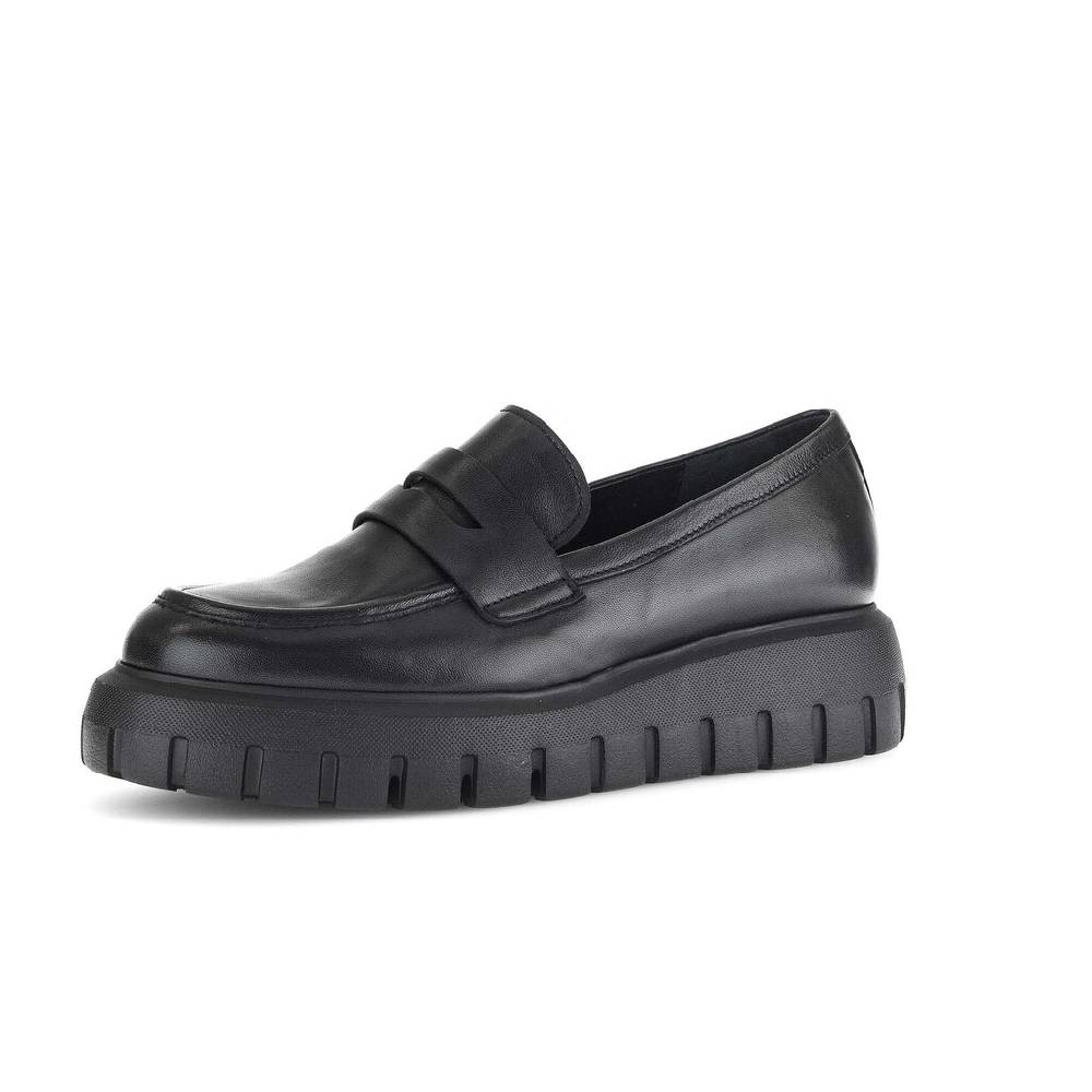 Pius Gabor Loafer Schwarz