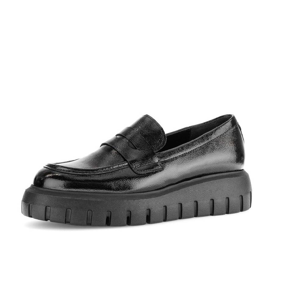 Pius Gabor Loafer Schwarz