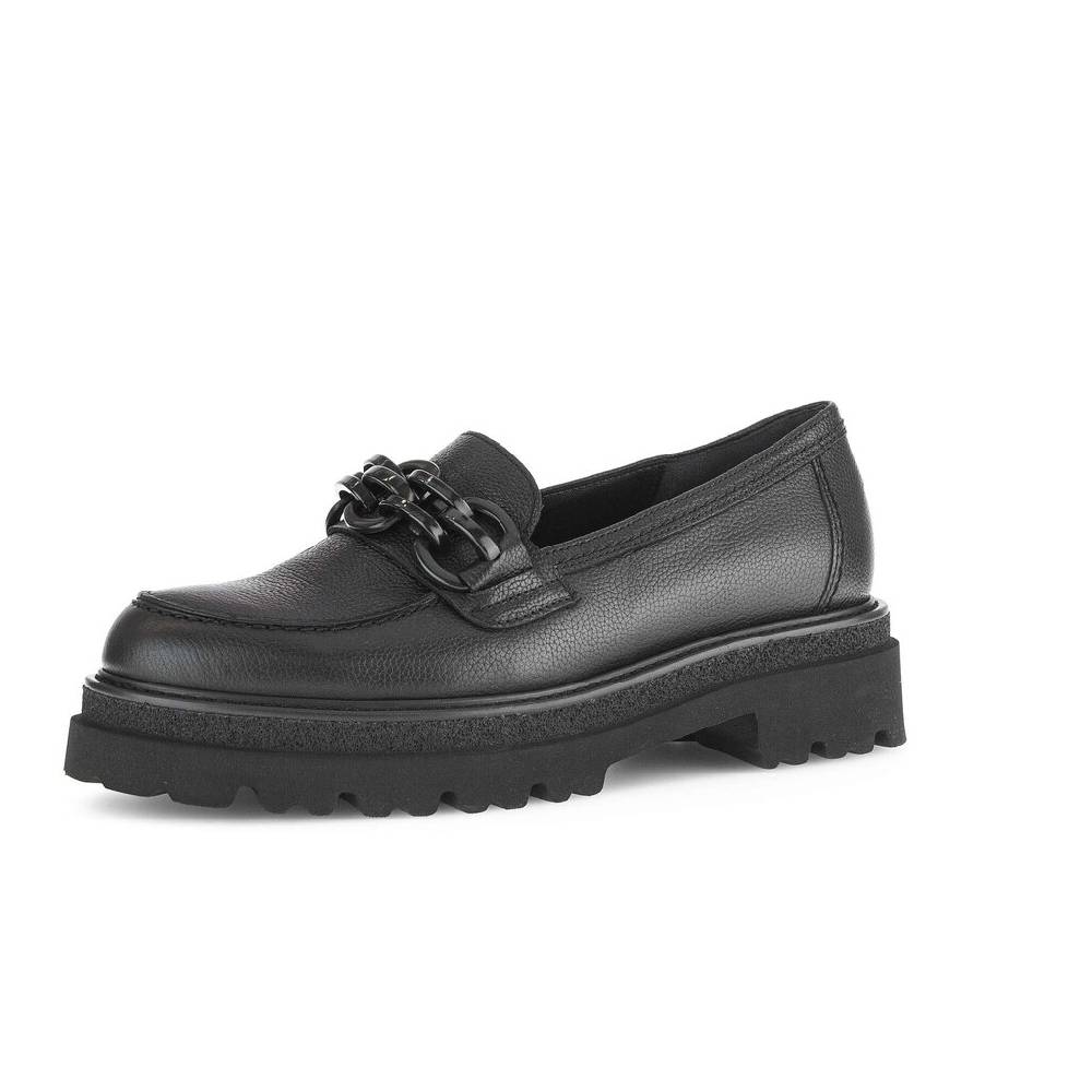 Pius Gabor Loafer Schwarz