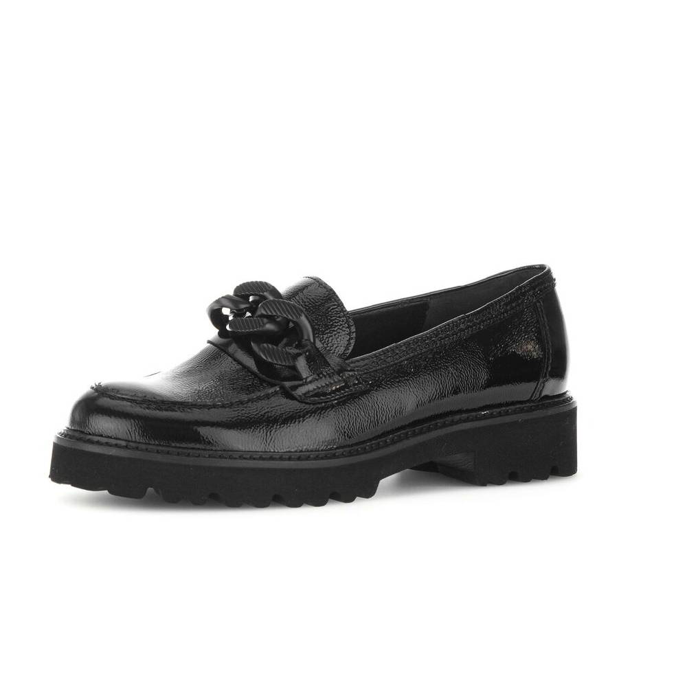 Pius Gabor Loafer Schwarz
