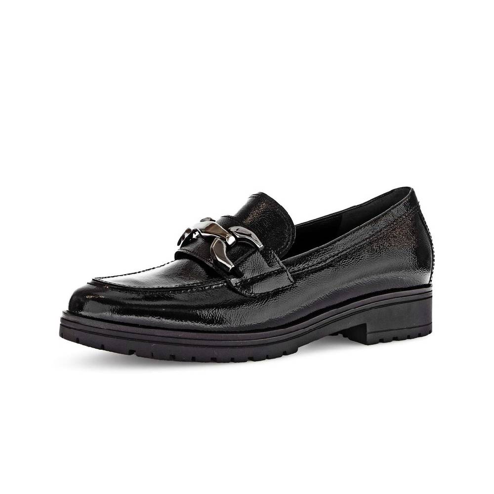 Pius Gabor Loafer Schwarz