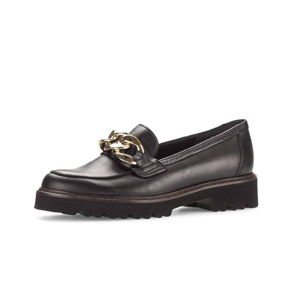 Pius Gabor Loafer Schwarz