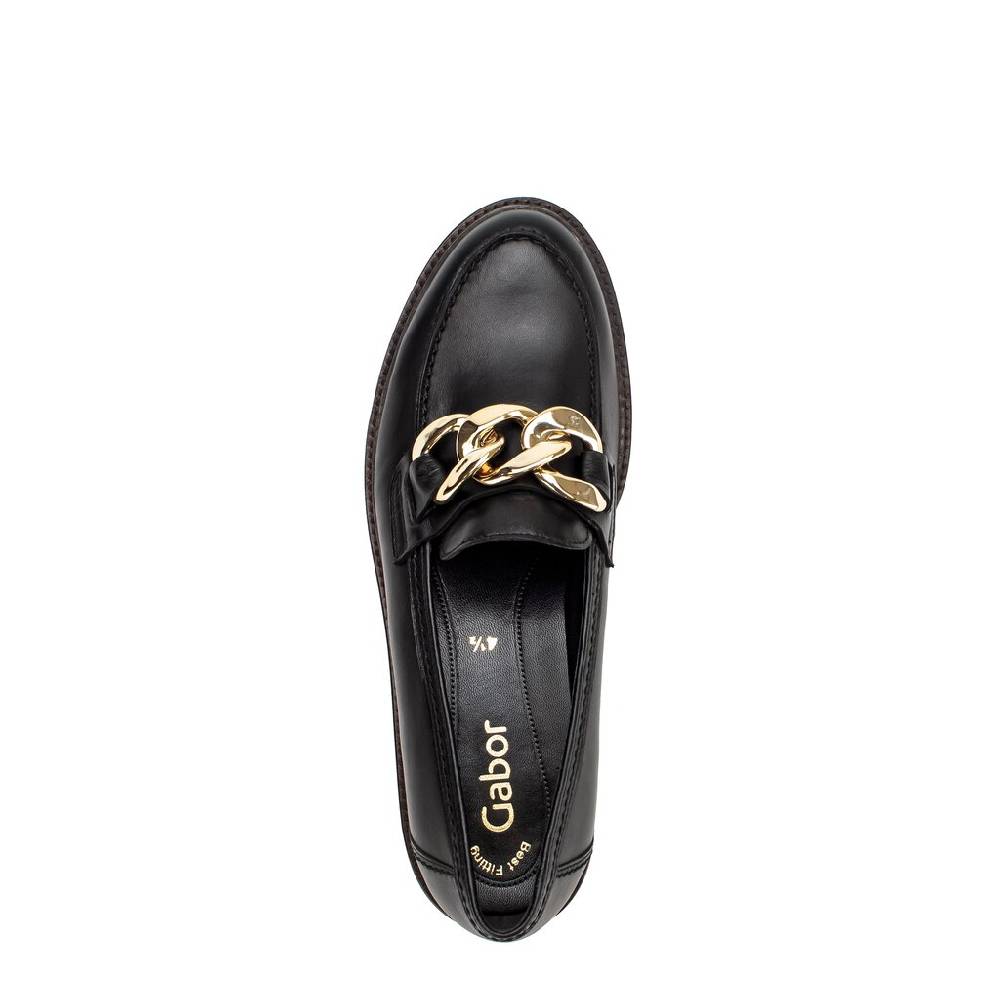 Pius Gabor Loafer Schwarz