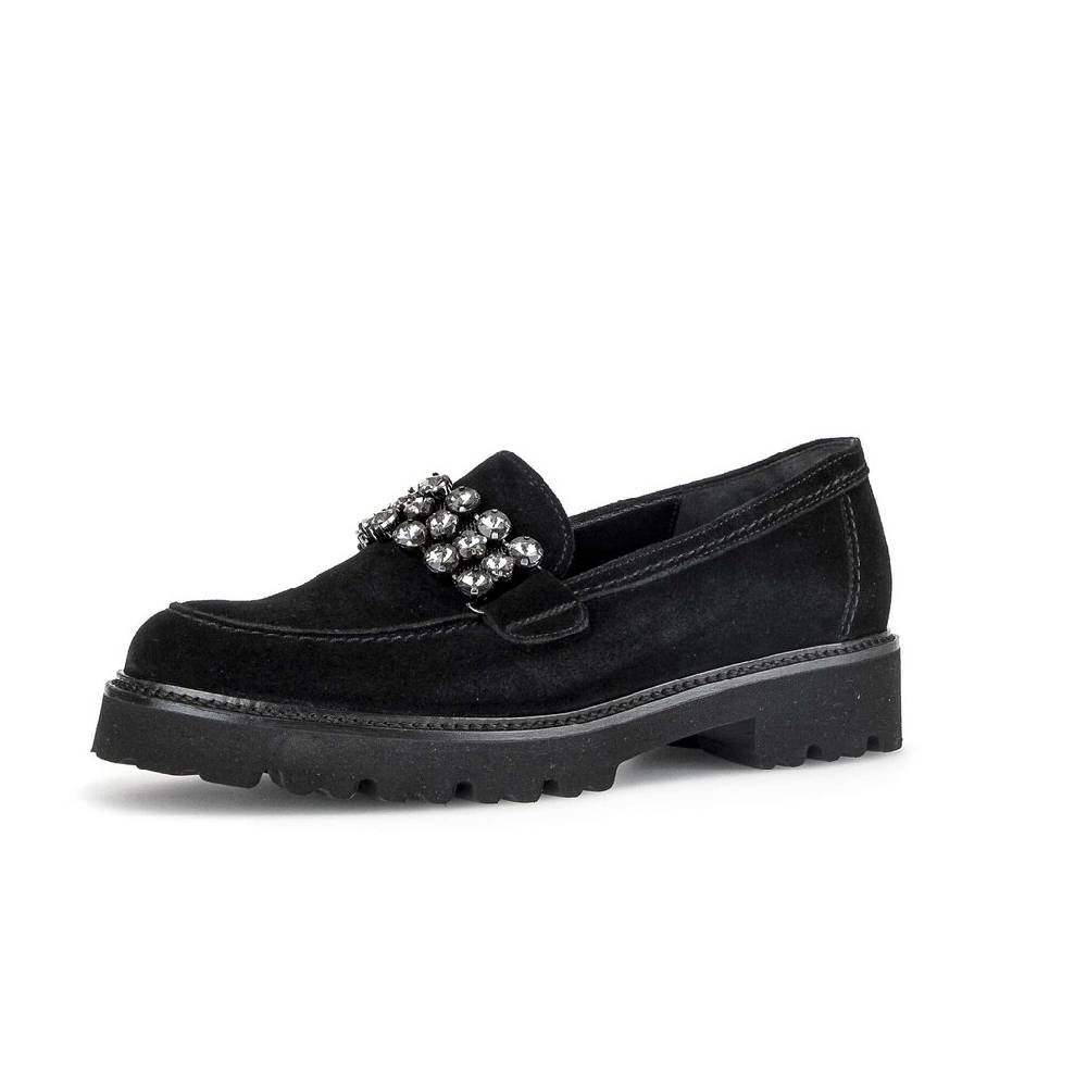 Pius Gabor Loafer Schwarz