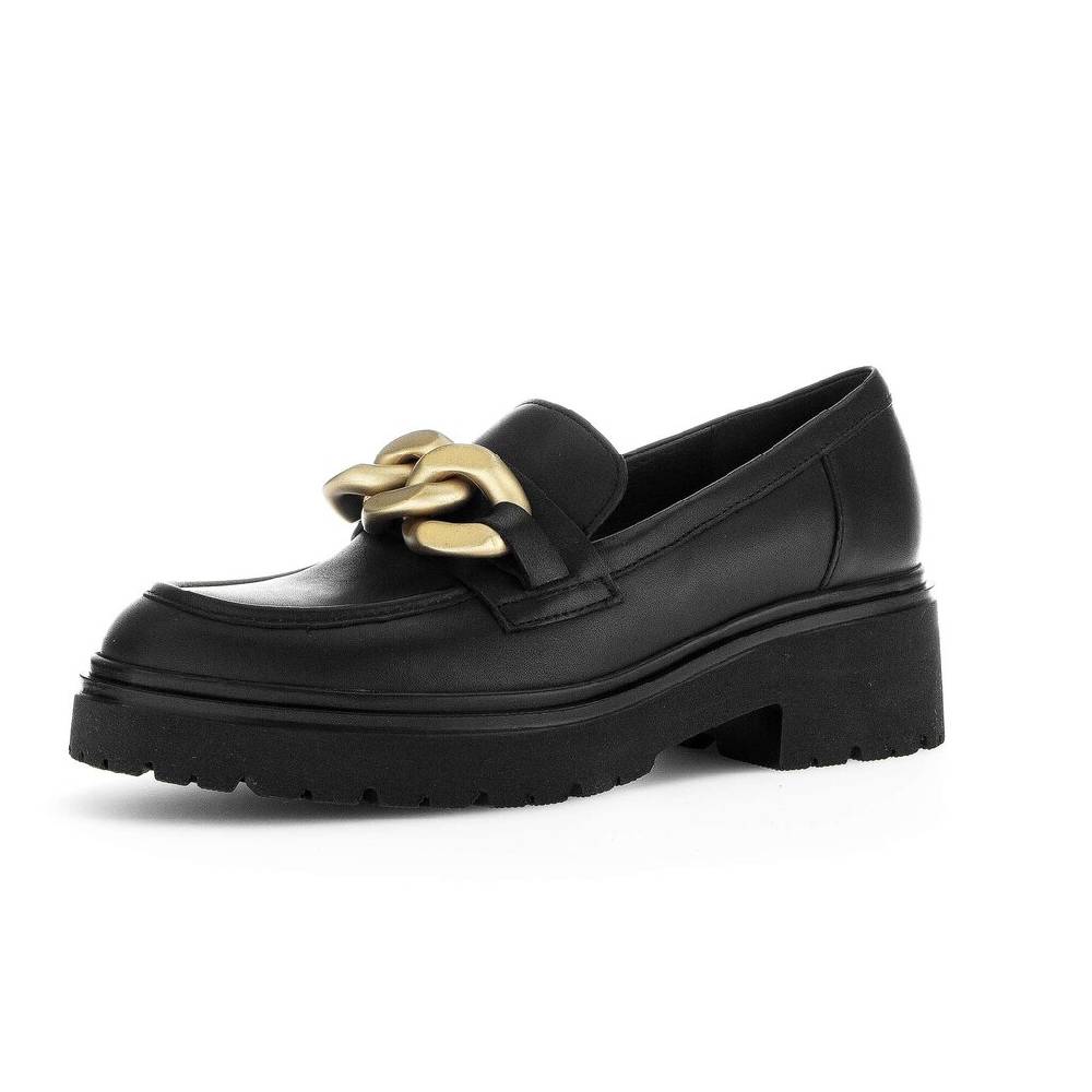 Pius Gabor Loafer Schwarz