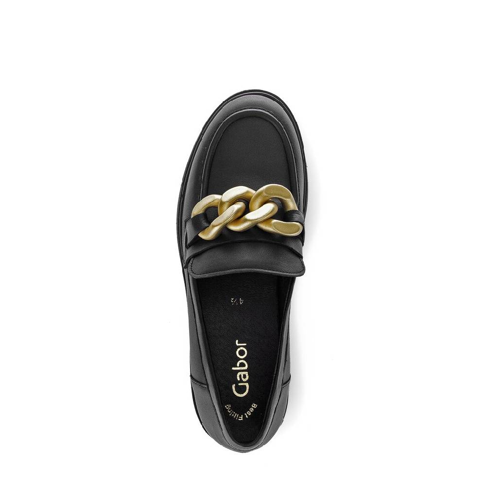 Pius Gabor Loafer Schwarz