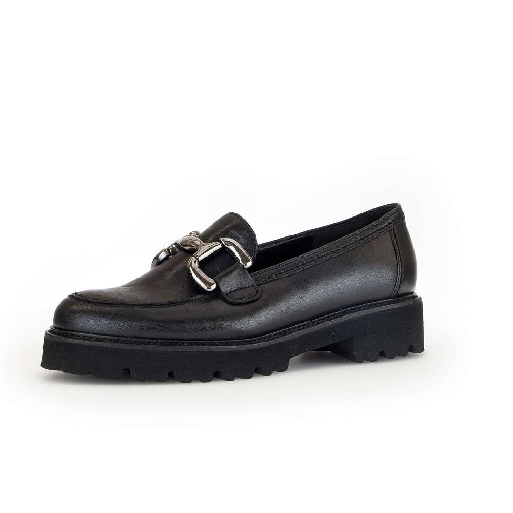 Pius Gabor Loafer Schwarz