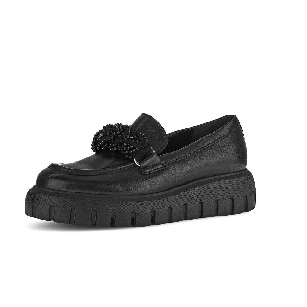 Pius Gabor Loafer Schwarz