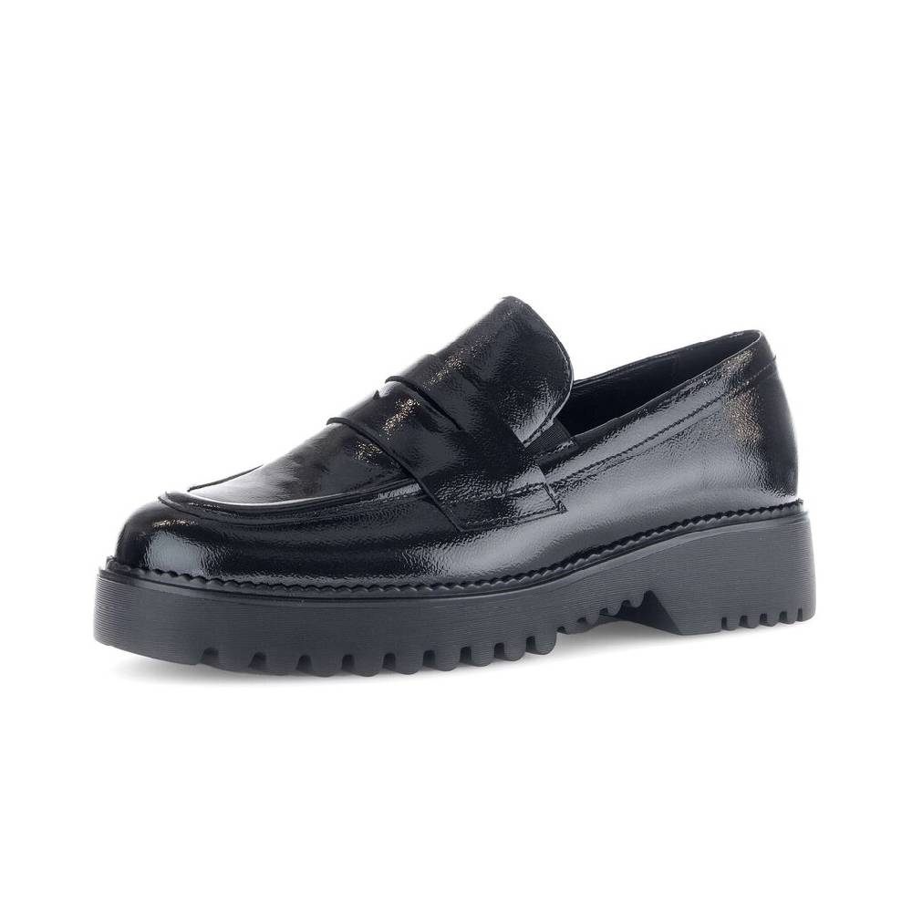 Pius Gabor Loafer Schwarz