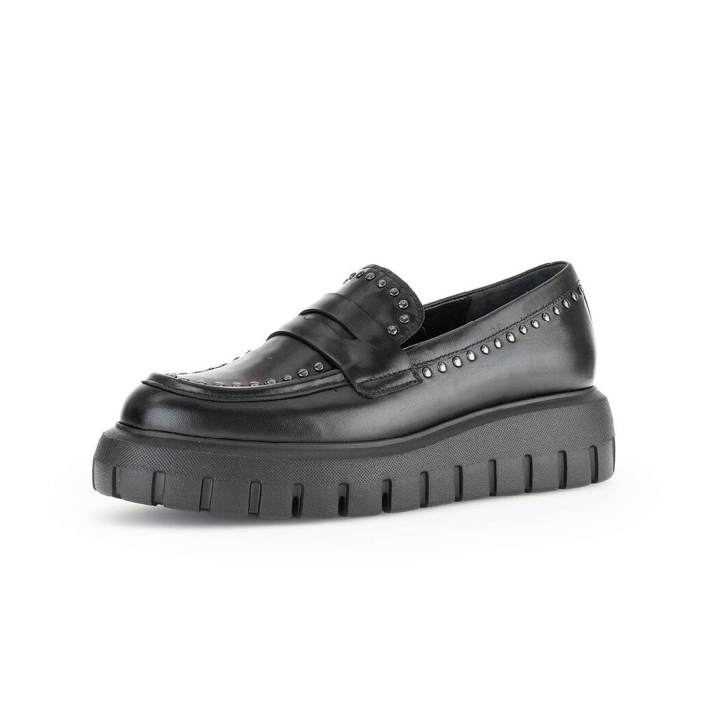 Pius Gabor Loafer Schwarz
