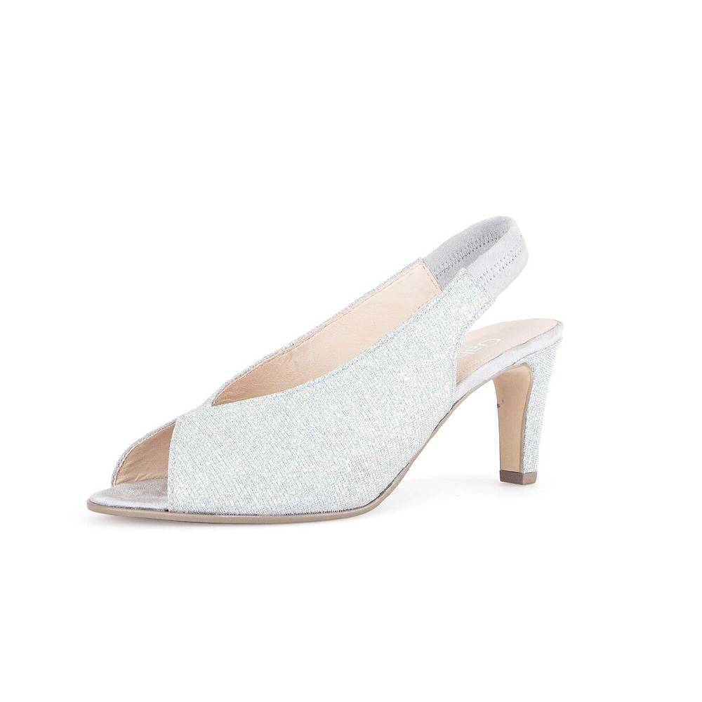 Pius Gabor Peeptoes Silber