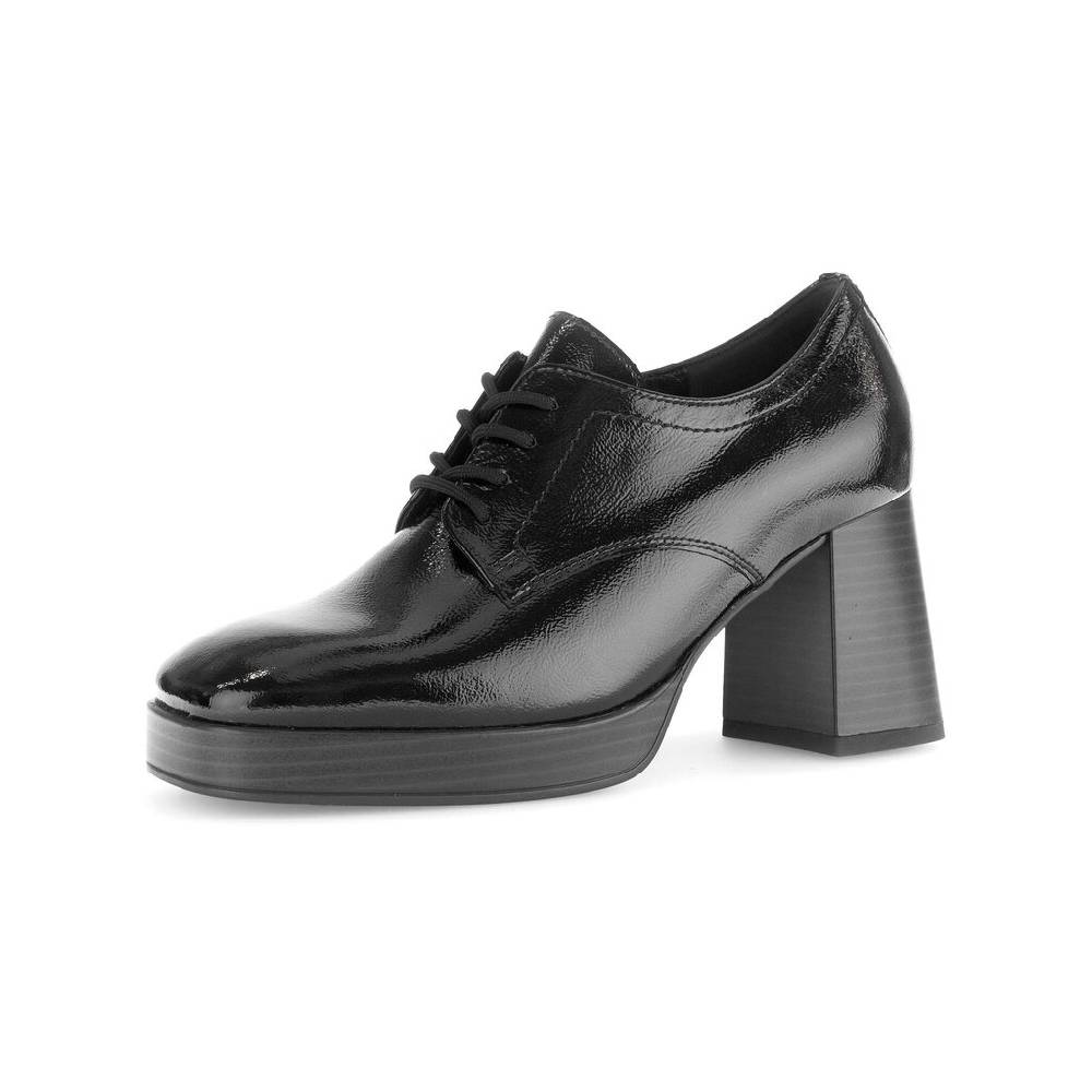 Pius Gabor Plateau Pumps Schwarz