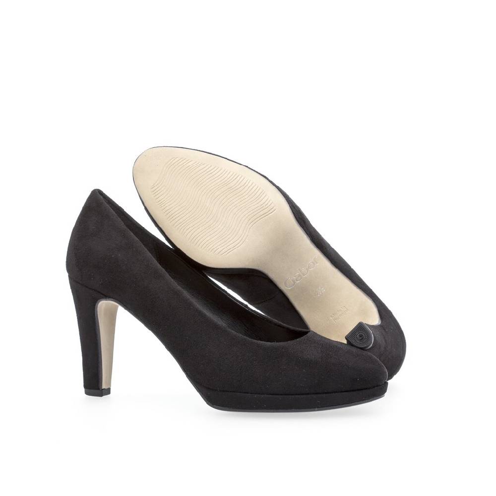 Pius Gabor Plateau Pumps Schwarz