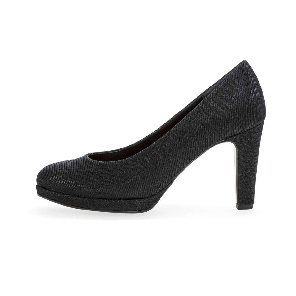 Pius Gabor Plateau Pumps schwarz