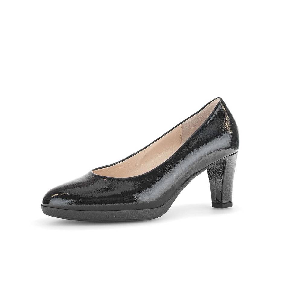 Pius Gabor Plateau Pumps Schwarz