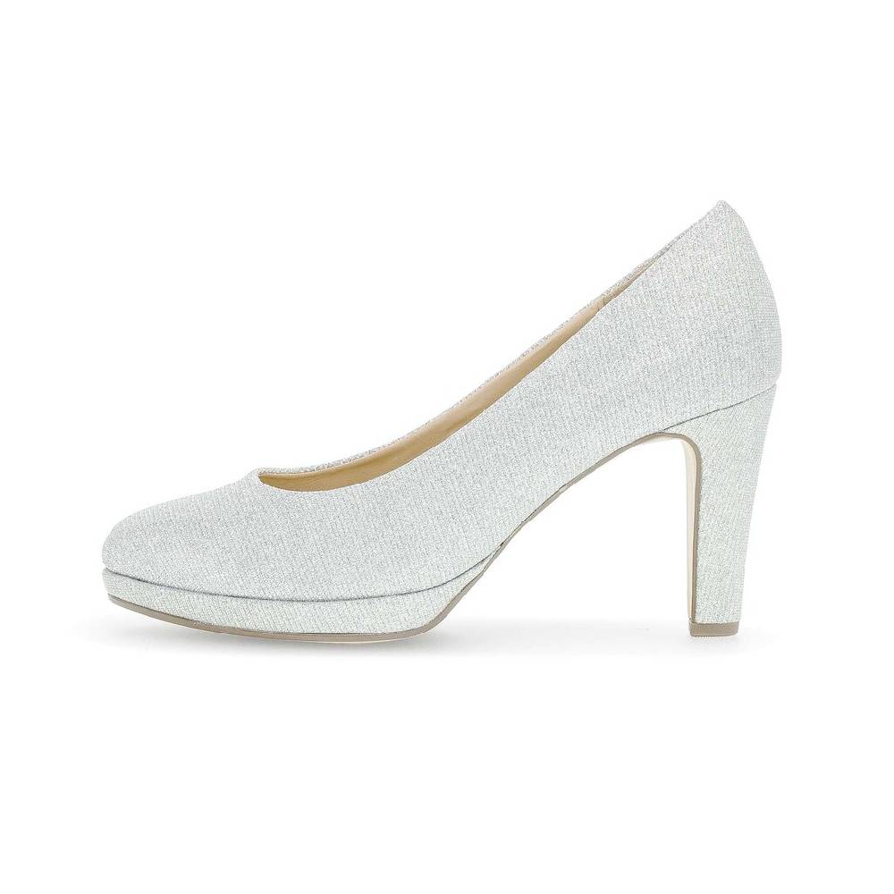 Pius Gabor Plateau Pumps silber