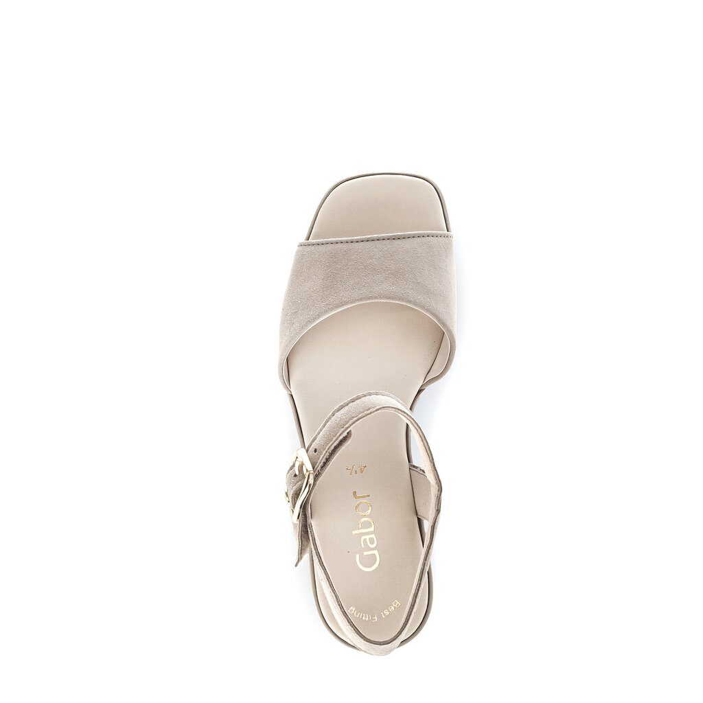 Pius Gabor Plateau Sandale Beige