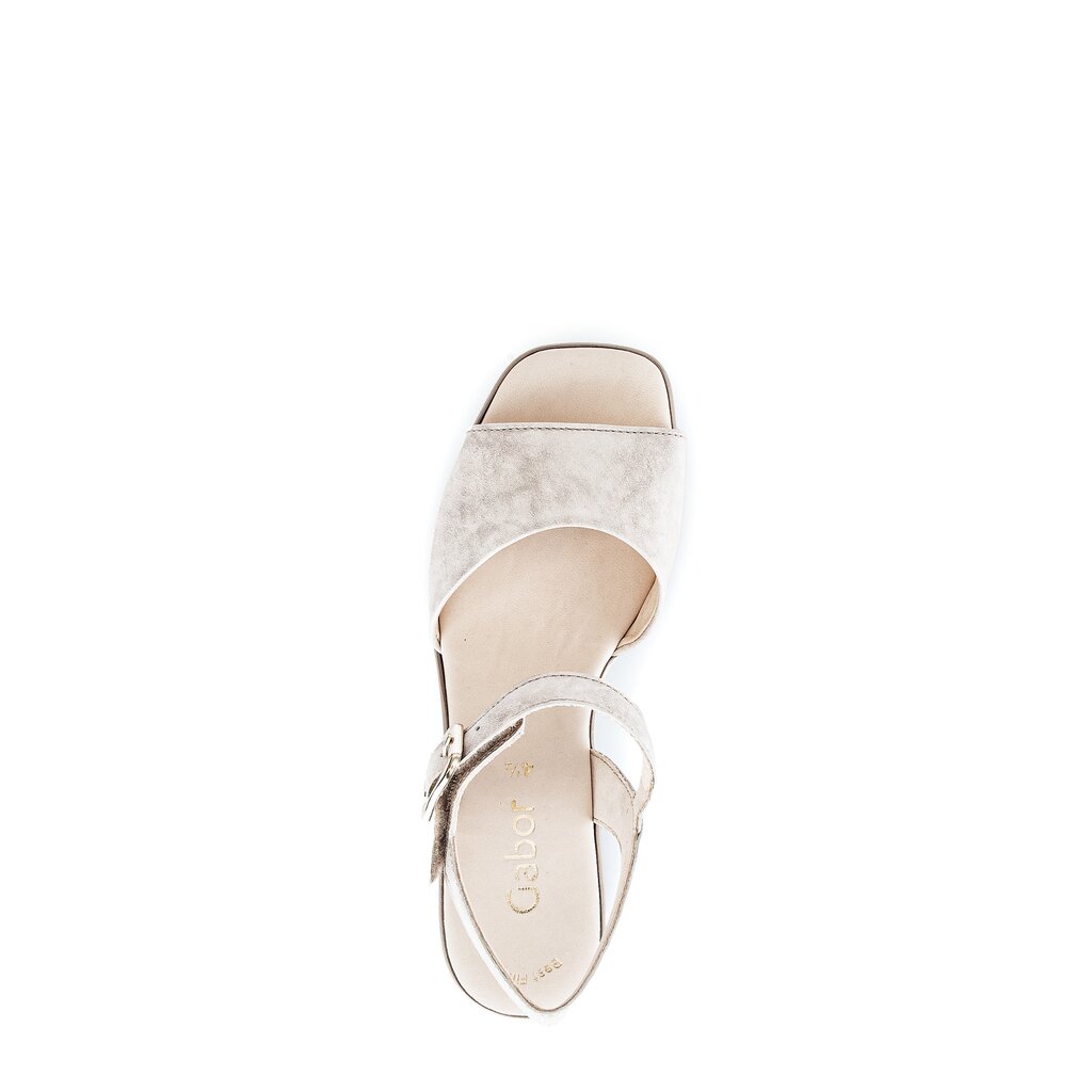 Pius Gabor Plateau Sandale Beige