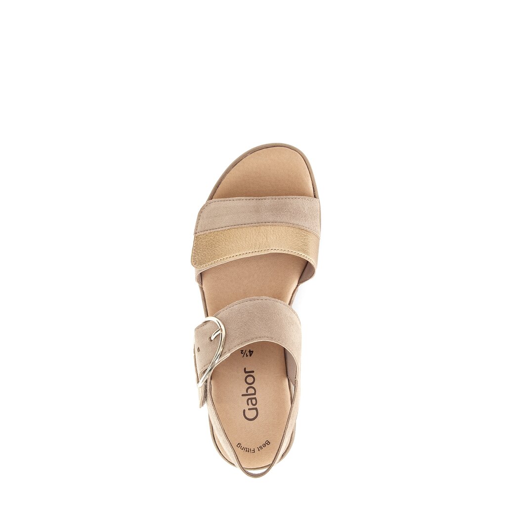 Pius Gabor Plateau Sandale Beige