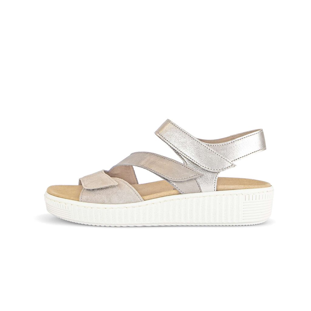 Pius Gabor Plateau Sandale beige