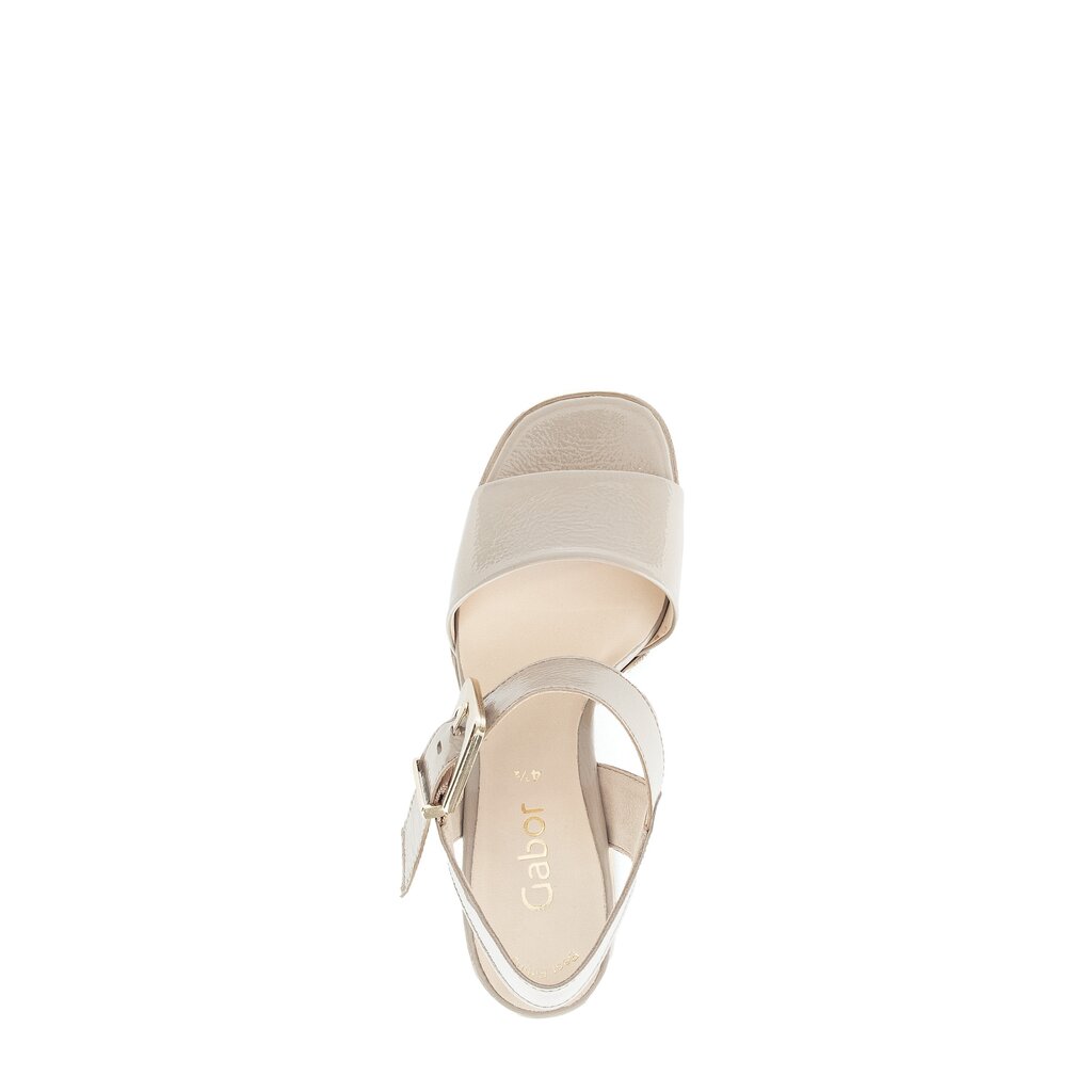 Pius Gabor Plateau Sandale Beige