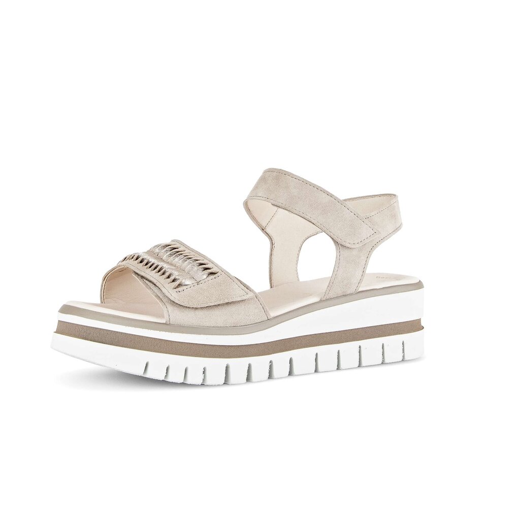 Pius Gabor Plateau Sandale Beige
