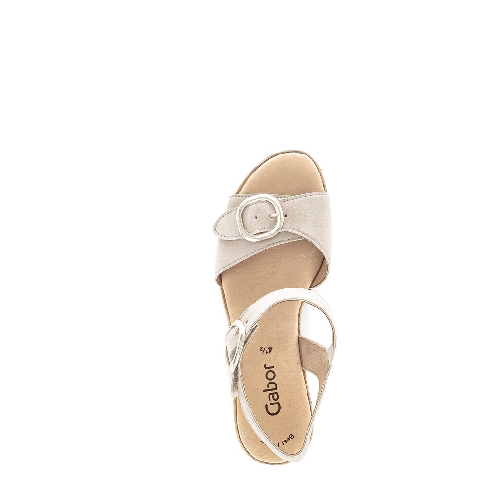 Pius Gabor Plateau Sandale Beige