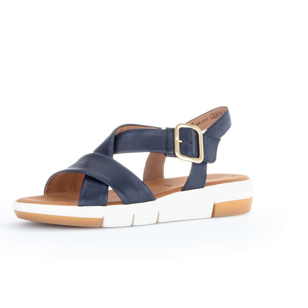 Pius Gabor Plateau Sandale Blau