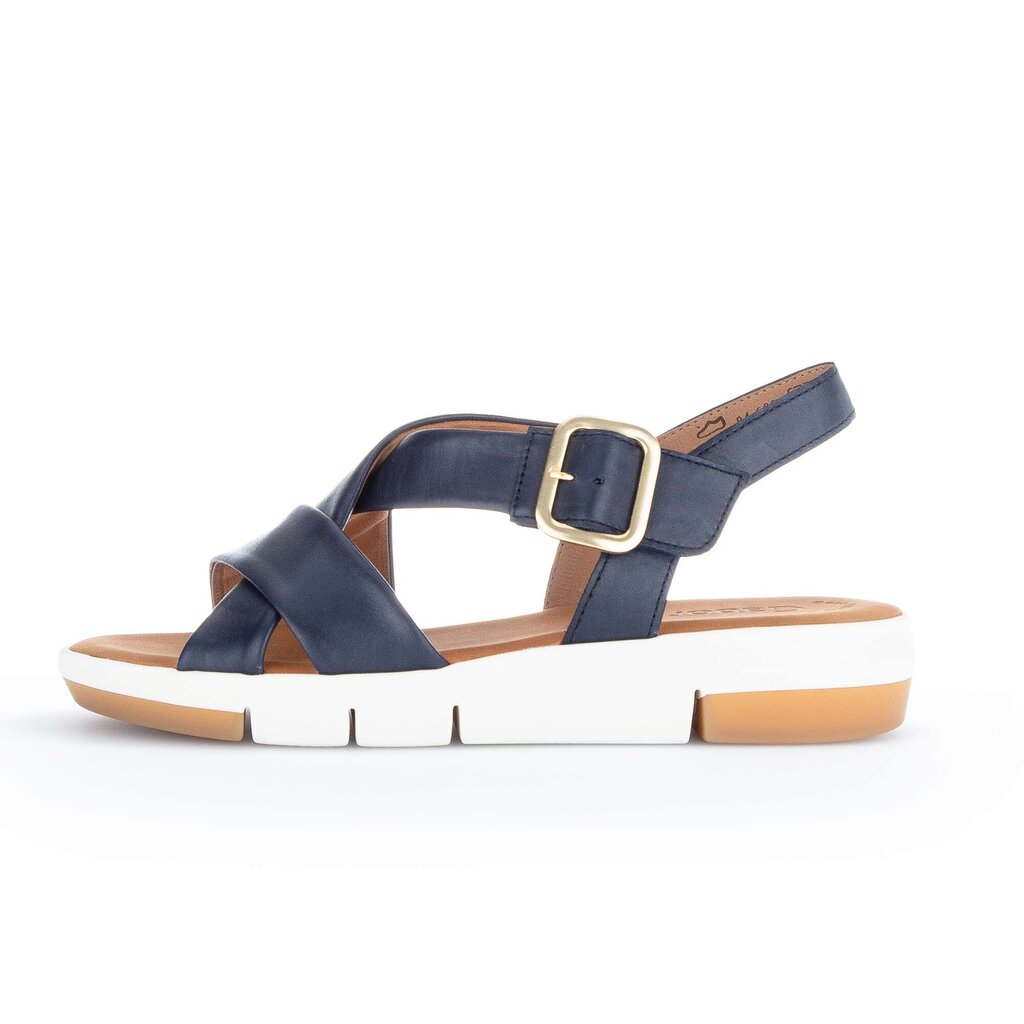 Pius Gabor Plateau Sandale blau