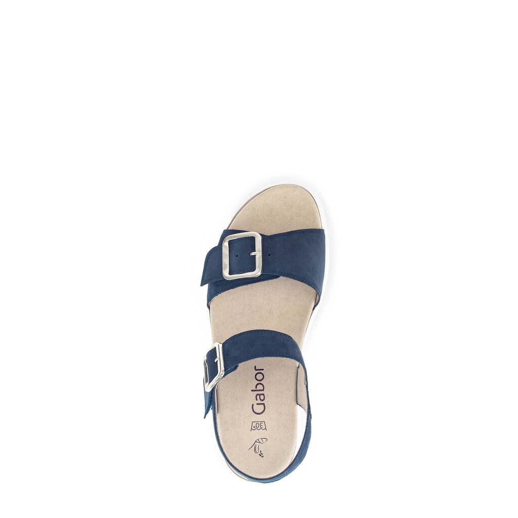 Pius Gabor Plateau Sandale Blau