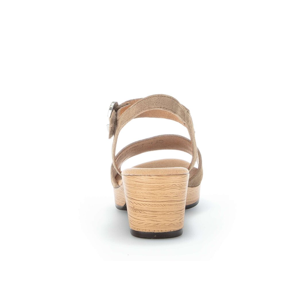 Pius Gabor Plateau Sandale Braun