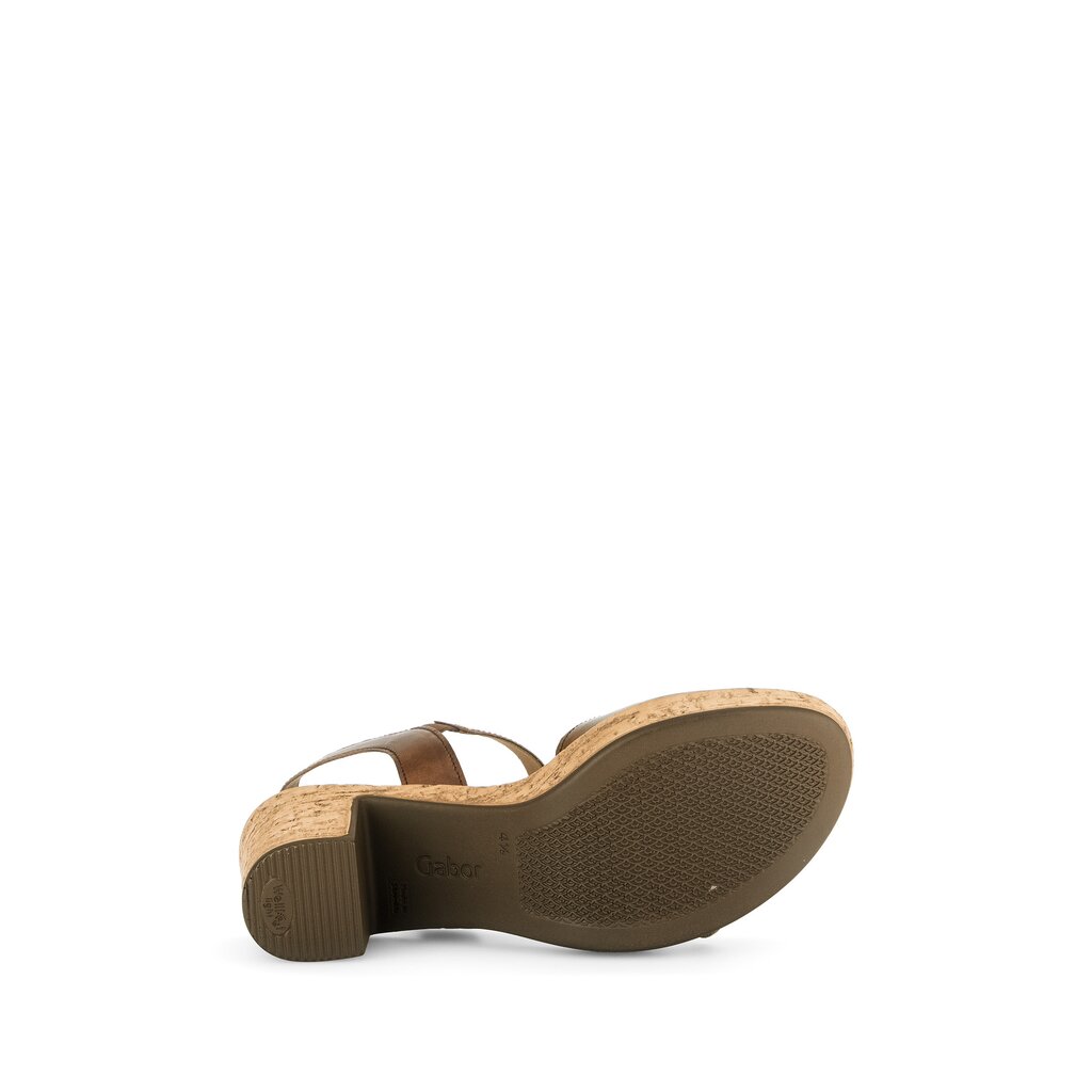 Pius Gabor Plateau Sandale Braun