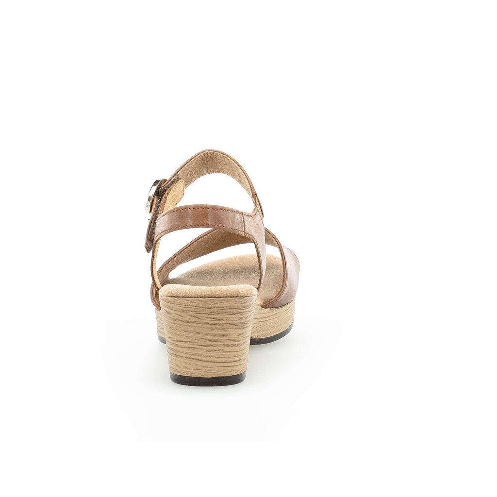 Pius Gabor Plateau Sandale Braun