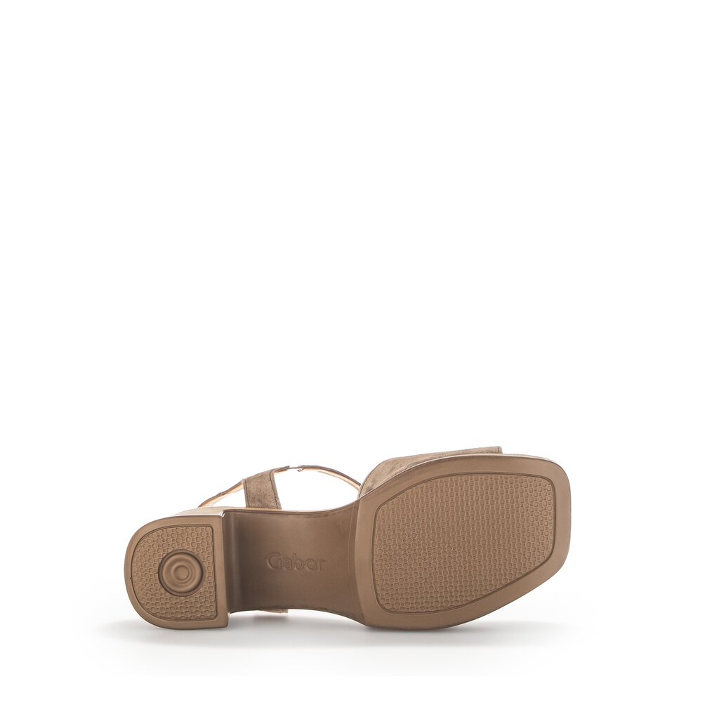 Pius Gabor Plateau Sandale Braun