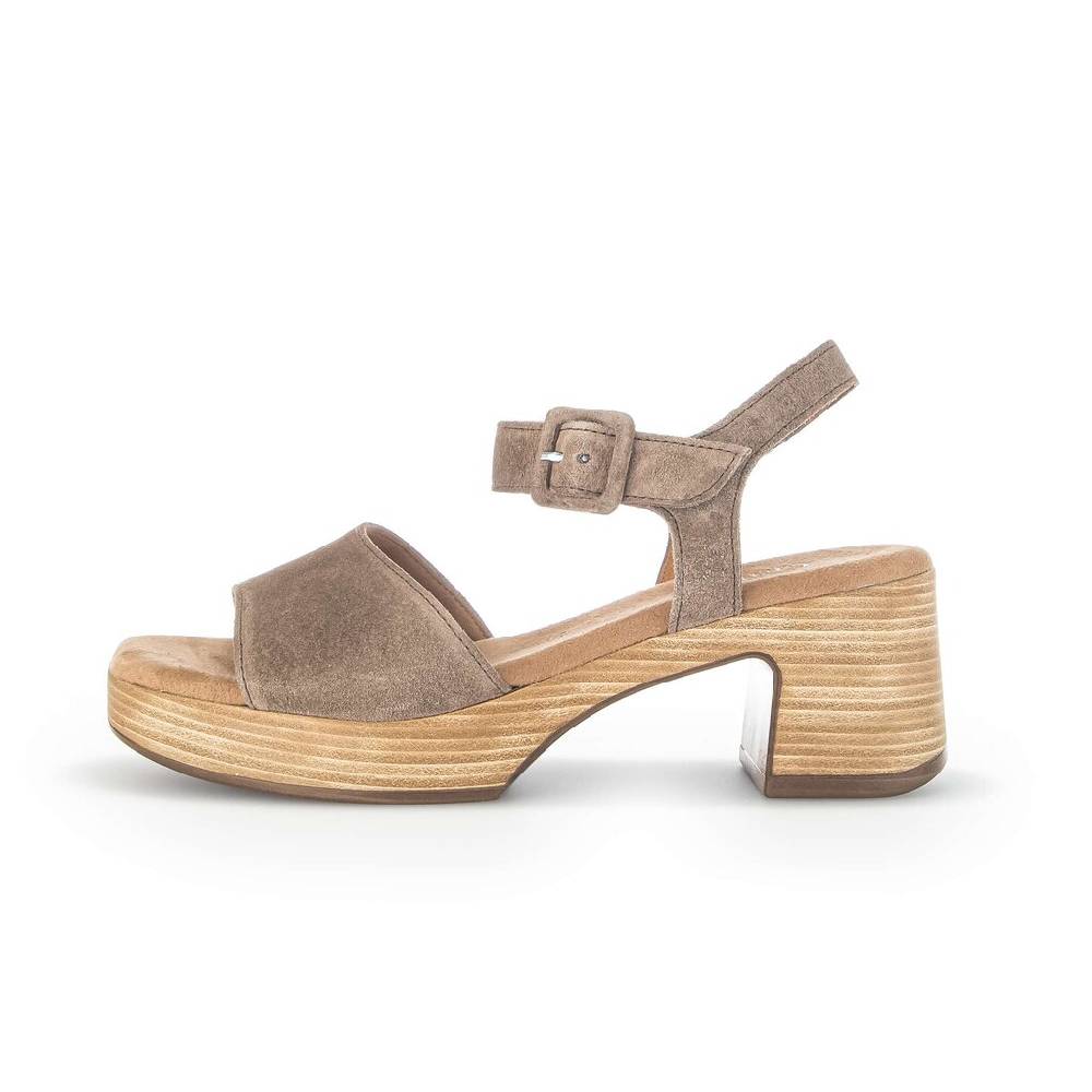 Pius Gabor Plateau Sandale braun