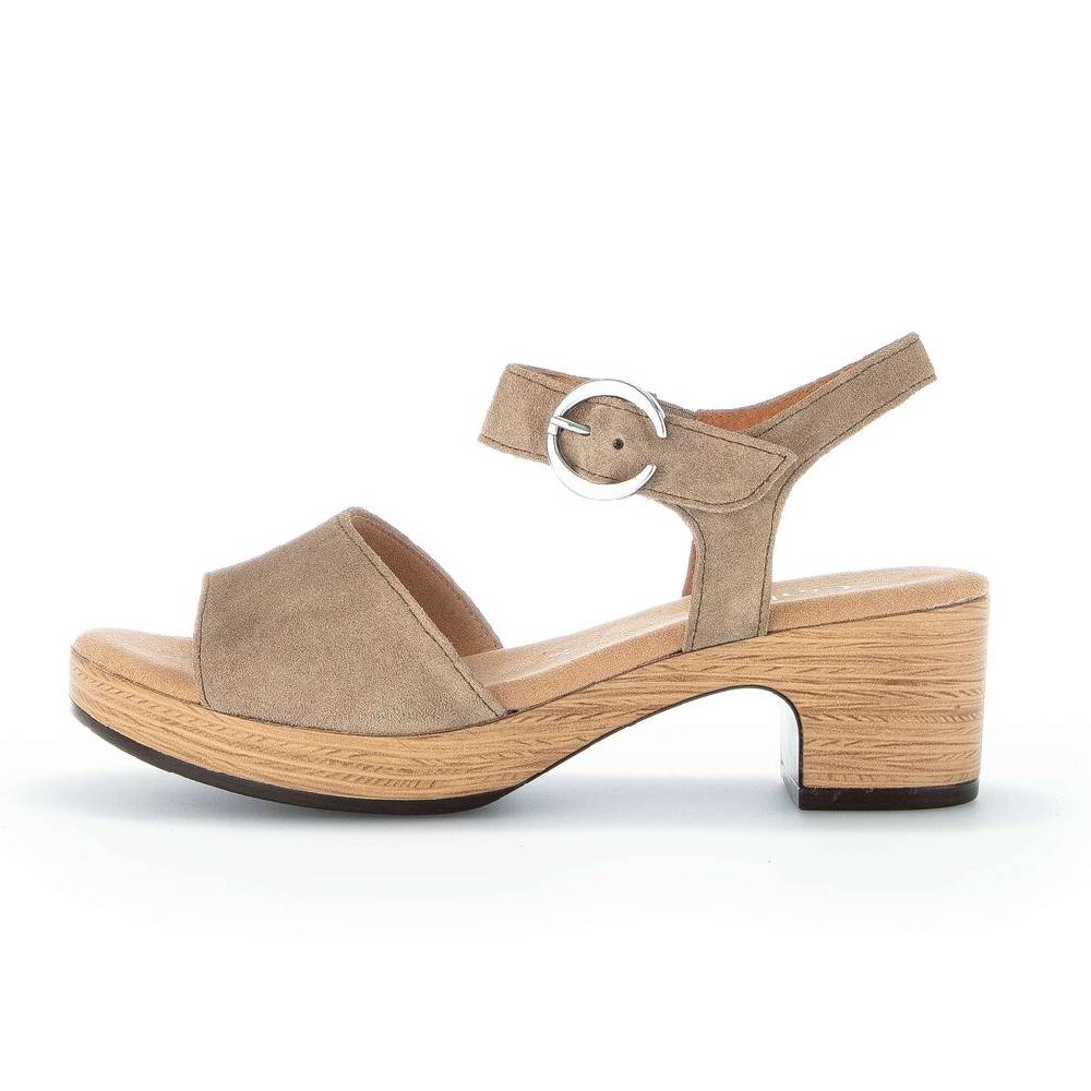 Pius Gabor Plateau Sandale braun