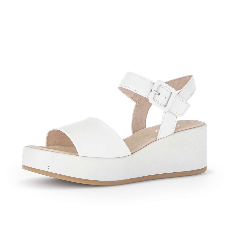 Pius Gabor Plateau Sandale Creme