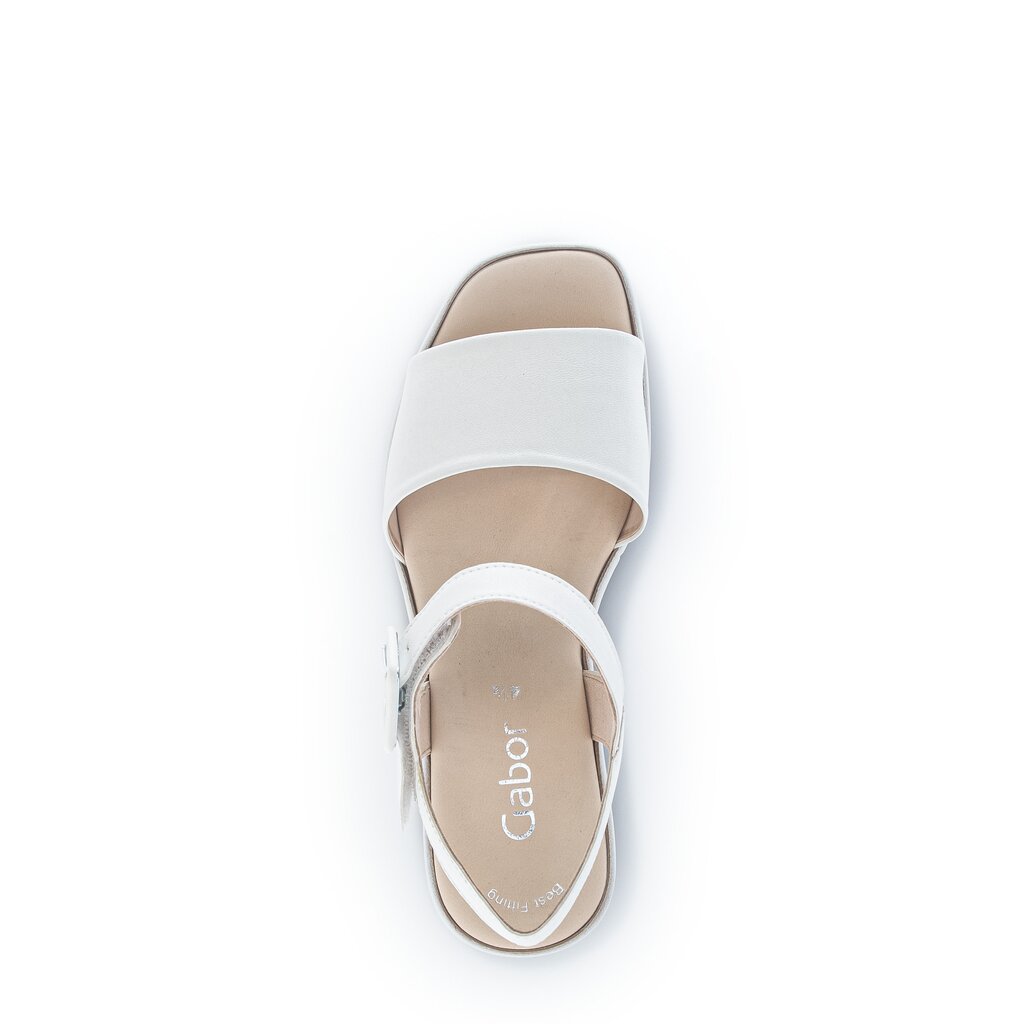 Pius Gabor Plateau Sandale Creme